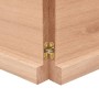 Piano Tavolo Marrone 160x40x(2-4) cm Massello Rovere Trattato