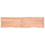 Piano Tavolo Marrone 160x40x(2-4) cm Massello Rovere Trattato