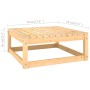 Set Salotto Giardino 9 pz Cuscini Antracite Legno Massello Pino