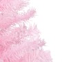 Albero di Natale Preilluminato con Palline Rosa 150 cm PVC
