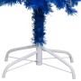 Albero di Natale Preilluminato con Palline Blu 180 cm PVC