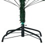 Albero di Natale Preilluminato con Palline Verde 210 cm PVC