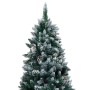 Albero di Natale Preilluminato con Palline e Pigne 180 cm