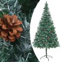 Albero di Natale Preilluminato con Palline e Pigne 210 cm