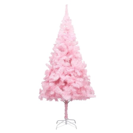 Albero di Natale Preilluminato con Palline Rosa 240 cm PVC