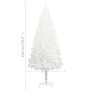 Albero di Natale Preilluminato con Palline Bianco 180 cm