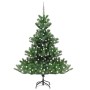 Albero Natale Artificiale Nordmann con LED Palline Verde 240 cm