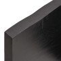 Piano Tavolo Marrone 100x60x(2-4) cm Rovere Massello Trattato