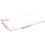 Piano Tavolo Marrone 100x60x(2-4) cm Rovere Massello Trattato