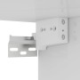 Mobili TV 4 pz Bianco Lucido 60x30x30 cm in Legno Multistrato