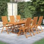 Set Mobili da Pranzo per Giardino 7 pz Legno Massello di Acacia