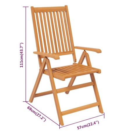 Set Mobili da Pranzo per Giardino 7 pz Legno Massello di Acacia