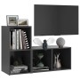 Mobili Porta TV 2 pz Grigio 72x35x36,5 cm in Legno Multistrato