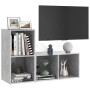 Mobili TV 2 pz Grigio Cemento 72x35x36,5cm in Legno Multistrato