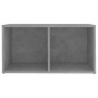 Mobili TV 2 pz Grigio Cemento 72x35x36,5cm in Legno Multistrato