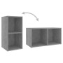 Mobili TV 2 pz Grigio Cemento 72x35x36,5cm in Legno Multistrato