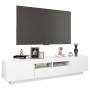 Mobile Porta TV con Luci LED Bianco 180x35x40 cm