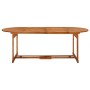 Set da Pranzo da Giardino 11 pz in Legno Massello di Acacia