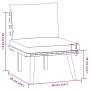 Set Divani da Giardino 4 pz con Cuscini in Massello di Acacia