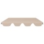 Baldacchino per Dondolo Giardino Beige 188/168x145/110 cm