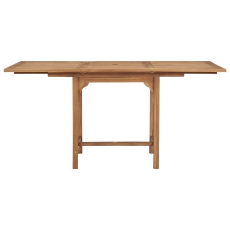 Tavolo da Giardino Estensibile (110-160)x80x75 cm Massello Teak