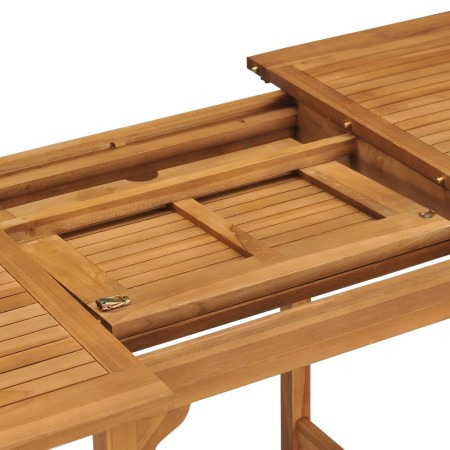 Tavolo da Giardino Estensibile (110-160)x80x75 cm Massello Teak