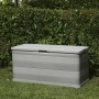 Baule da Giardino Grigio 117x45x56 cm