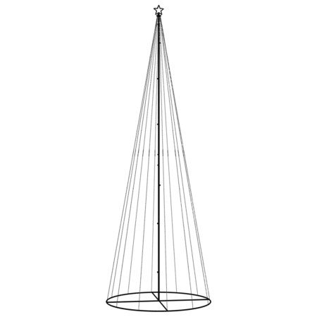 Albero di Natale a Cono Bianco Caldo 732 LED 160x500 cm