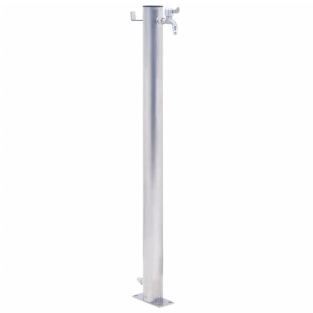 Colonna d'Acqua da Giardino 100 cm Acciaio Inox Rotonda