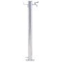 Colonna d'Acqua da Giardino 100 cm Acciaio Inox Rotonda