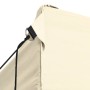 Tenda Pieghevole Pop-Up 4 Pareti Laterali 3x4,5 m Bianco Crema