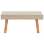 Tavolino da Giardino in Polyrattan Beige