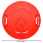 Slittino Rotondo Rosso 66,5 cm in PP