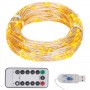 Stringa LED con 150 Luci LED Bianco Caldo 15 m PVC