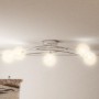 Lampada da Soffitto con Paralumi in Rete per 5 Luci LED G9