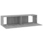 Mobile Muro TV Grigio Sonoma 120x30x30cm Legno Ingegnerizzato