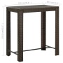 Tavolo da Bar da Giardino Marrone 100x60,5x110,5 cm Polyrattan