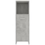 Mobile da Bagno Grigio Cemento 30x30x95 cm in Legno Multistrato