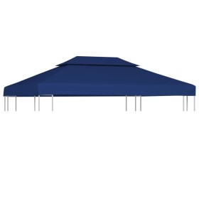 Copertura Superiore per Gazebo a 2 Strati 310 g/m² 4x3 m Blu