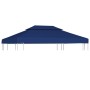 Copertura Superiore per Gazebo a 2 Strati 310 g/m² 4x3 m Blu