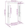 Pergola / Arco da Giardino 150x60x204 cm in Legno Impregnato