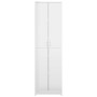 Armadio Corridoio Bianco Lucido 55x25x189 cm Legno Multistrato