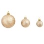 Set Palline di Natale 100 pz 3/4/6 cm Rosa/Oro