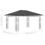 Gazebo con Zanzariera 4x3x2,73 m Antracite 180 g/m²