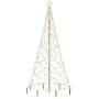 Albero di Natale con Palo in Metallo 500 LED Multicolore 3 m