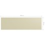 Paravento da Balcone Crema 90x300 cm Tessuto Oxford