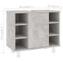 Mobile da Bagno Grigio Cemento 60x32x53,5 cm Legno Multistrato