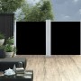 Tenda da Sole Laterale Retrattile Nera 100x600 cm