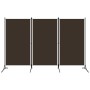 Paravento a 3 Pannelli Marrone 260x180 cm