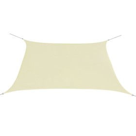 Parasole a Vela Oxford Quadrato 3,6x3,6 m Crema